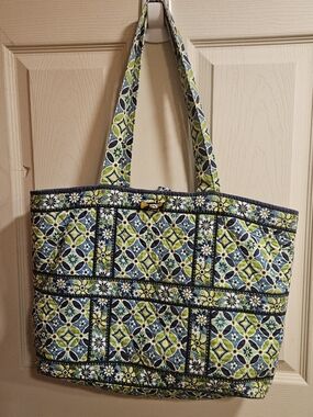 Vera Bradley Blue & Green Quilted Tote